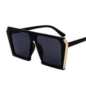 SaraMart Neue trendige Trapez-Sonnenbrille mit großem Rahmen, Street Shot Strand-Sonnenbrille, Trend-Mode-Brille für Männer und Frauen