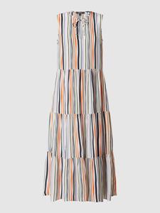 Montego Maxi-jurk van viscose met streepmotief