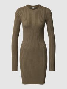 Noisy May Gebreide jurk met geribde ronde hals, model 'NMSHIP'