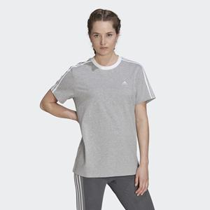 adidas Essentials 3-Streifen T-Shirt Grau