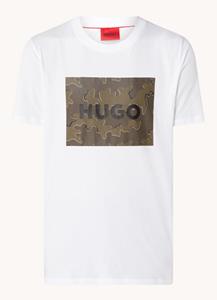 HUGO, T-Shirt Dulive_u224 in weiß, Shirts für Herren