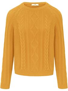 Pullover aus 100% Baumwolle Premium Pima Cotton Peter Hahn gelb 