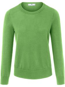 Rundhals-Pullover aus 100% SUPIMA-­Baumwolle Peter Hahn grün 