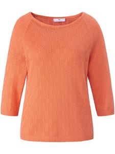 Rundhals-Pullover aus 100% SUPIMA-Baumwolle Peter Hahn orange 