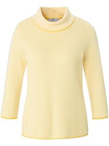 Peter Hahn, 3/4 Arm-Pullover Cotton in gelb, Strickmode für Damen