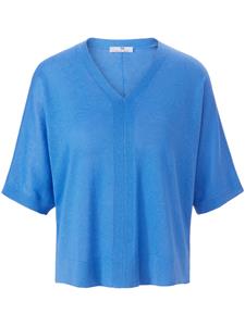 V-Pullover im Oversized-Style Peter Hahn blau 