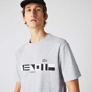 Lacoste Herren  T-Shirt mit Aufdruck - Heidekraut Grau 