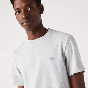 Lacoste Herren T-Shirt aus Bio-Baumwoll-Piqué - Heidekraut Grau 