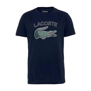 Lacoste Herren  Sport T-Shirt mit Krokodilaufdruck - Navy Blau 