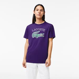 Lacoste Herren  Sport T-Shirt mit Krokodilaufdruck - Lila 