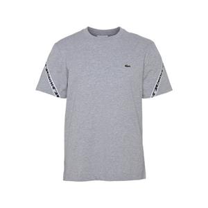 Lacoste Herren  T-Shirt mit bedruckten Streifen - Heidekraut Grau 