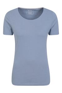 Mountain Warehouse Eden Bio-Baumwoll Damen Rundhals T-Shirt - Blau