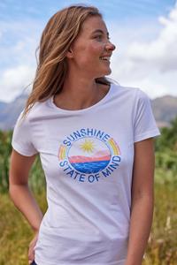 Mountain Warehouse Sunshine State Of Mind T-Shirt für Damen - Weiss