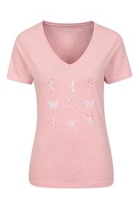 Mountain Warehouse Butterfly Bio-T-Shirt für Damen - Pink
