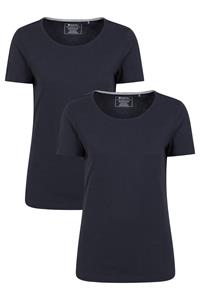 Mountain Warehouse Eden Damen T-Shirt mit Rundhalsausschnitt - Marineblau