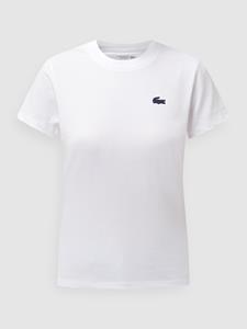 Lacoste Damen  Sport T-Shirt aus Bio-Baumwolljersey - Weiß 