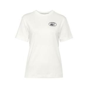 Lacoste Damen  T-Shirt aus Bio-Baumwolle - Weiß 