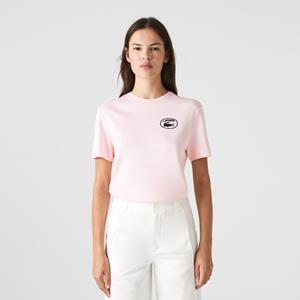 Lacoste Damen  T-Shirt aus Bio-Baumwolle - Hellrosa 