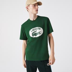 Lacoste Herren T-Shirt mit Monogramm-Aufdruck - Grün 