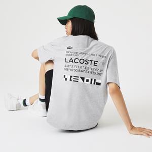 Lacoste Herren  T-Shirt mit Aufdruck - Heidekraut Grau 