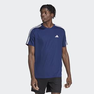 adidas Train Essentials 3-Streifen Training T-Shirt Blau