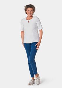 Goldner Fashion Vrouwelijk kanten shirt - wit 