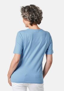 Goldner Fashion Basic shirt van puur katoen - lichtblauw 