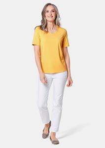 Goldner Fashion Verzorgd shirt dat mooi in model blijft - citroengeel 