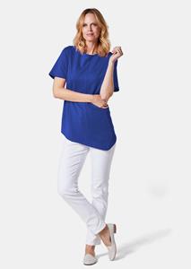 Goldner Fashion Shirt in puntmodel - koningsblauw 