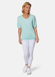 Goldner Fashion Shirt met V-hals - lichtturquoise 