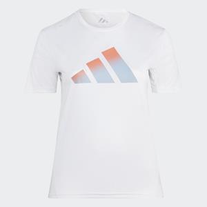 adidas Run Icons 3 Bar Logo T-Shirt Weiß