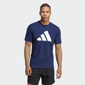 adidas Train Essentials Feelready Logo Training T-Shirt Blau