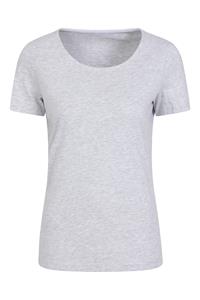 Mountain Warehouse Eden Bio-Baumwoll Damen Rundhals T-Shirt - Grau