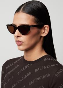 Balenciaga Sonnenbrillen für Frauen BB0182S 002 T55 Acetato 40 Havana Brown