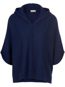 Hoodie-Pullover aus Schurwolle und Kaschmir include blau 