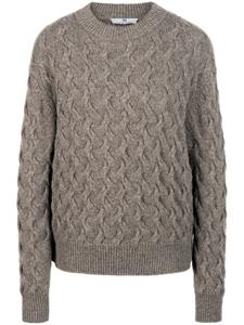 Peter Hahn, Strickpullover New Wool in taupe, Strickmode für Damen