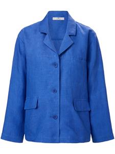 Blusen-Jacke aus 100% Leinen PETER HAHN PURE EDITION blau 