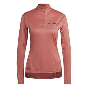 Adidas Multi Half-Zip Damen Longsleeve neon,wonred 