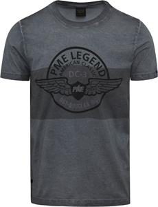 PME Legend T-Shirt Print Melange Grijs