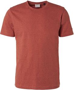 No-Excess T-Shirt Streifen Melange Rot