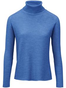 Rollkragen-Pullover aus 100% Schurwolle-Merino Peter Hahn blau 