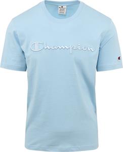 Champion T-Shirt Logo Hellblau