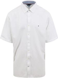 Tommy Hilfiger Big And Tall Overhemd Short Sleeve Wit
