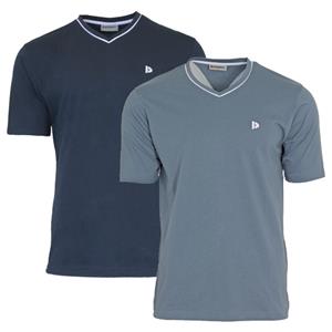 Donnay Donnay Heren - 2-Pack - T-Shirt Jason - Donkerblauw & Saliegroen - Copy