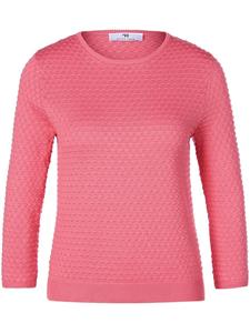 Rundhals-Pullover aus 100% Baumwolle Supima Peter Hahn pink 