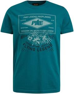 PME Legend Jersey T-Shirt Logo Blauw