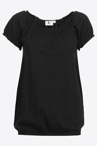 Linea Loresi T|shirt | Katoen | Zwart  | Dames