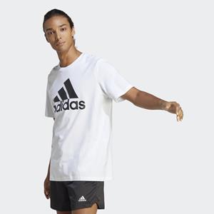 adidas Essentials Single Jersey Big Logo T-Shirt Weiß