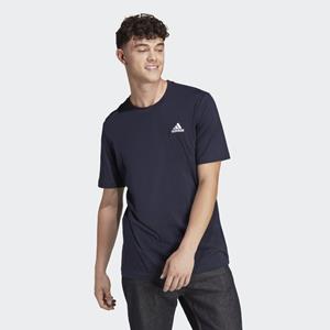adidas Essentials Single Jersey Embroidered Small Logo T-Shirt Blau
