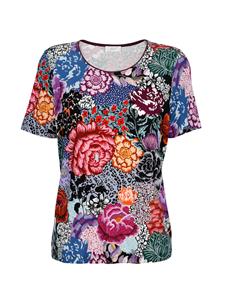 Shirt mit Floraldruck MONA Lila/Blau/Beere